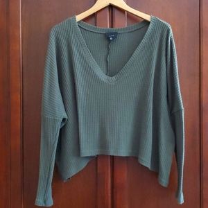 Lumiere Green Oversized Top